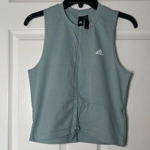 Adidas Magic Earth Sleeveless Loose Fit Cotton Cinch Tank Top